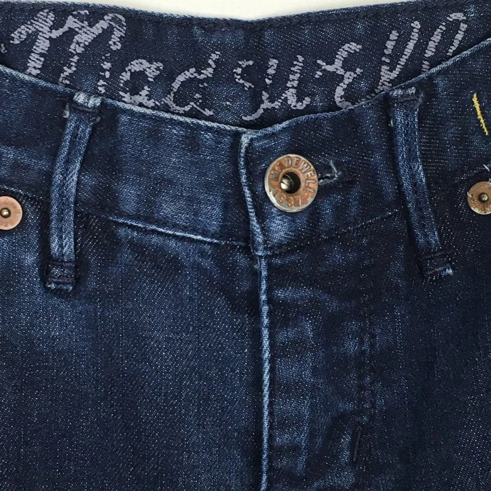 Madewell Skinny Low Rise Jeans Stretch Comfort‎ Dark Wash Denim Size 25X32